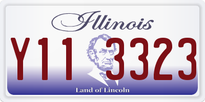 IL license plate Y113323
