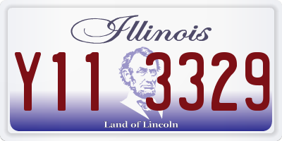 IL license plate Y113329