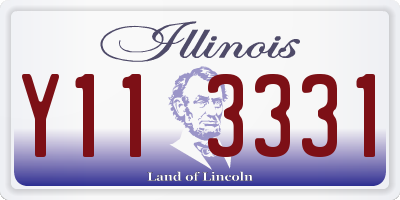 IL license plate Y113331