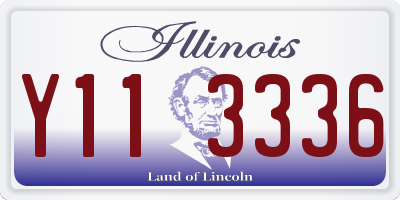 IL license plate Y113336