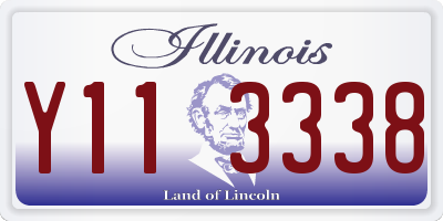 IL license plate Y113338