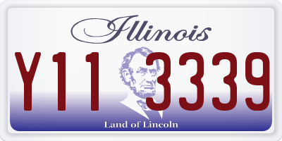 IL license plate Y113339