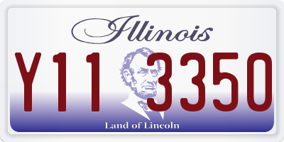 IL license plate Y113350