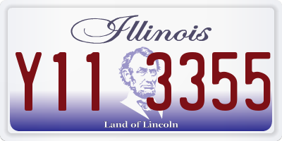 IL license plate Y113355