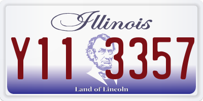 IL license plate Y113357