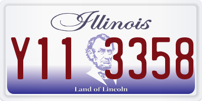 IL license plate Y113358