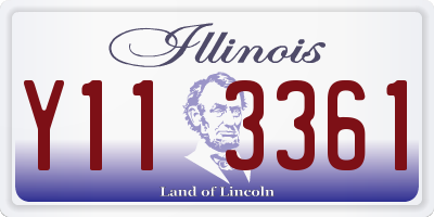 IL license plate Y113361