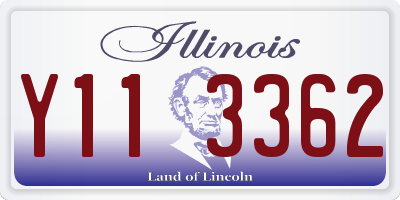 IL license plate Y113362