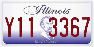 IL license plate Y113367