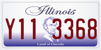 IL license plate Y113368