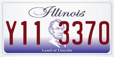 IL license plate Y113370