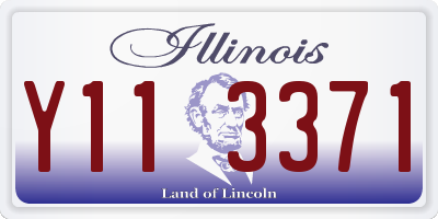 IL license plate Y113371