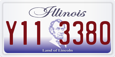 IL license plate Y113380