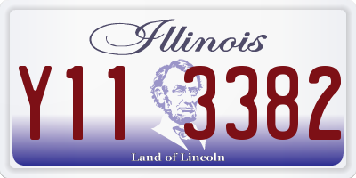 IL license plate Y113382