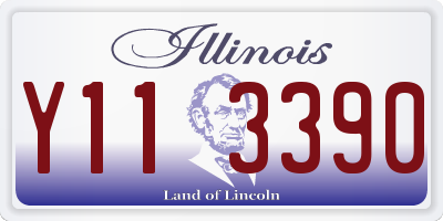 IL license plate Y113390