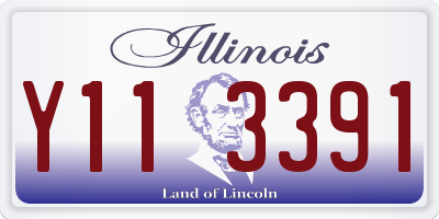 IL license plate Y113391