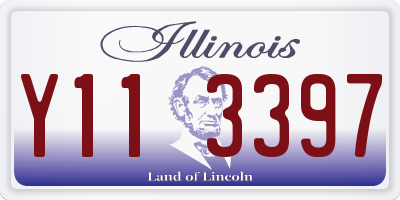IL license plate Y113397
