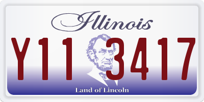 IL license plate Y113417