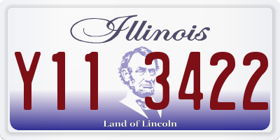 IL license plate Y113422