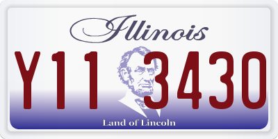 IL license plate Y113430
