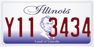 IL license plate Y113434