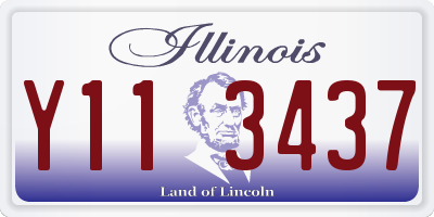 IL license plate Y113437