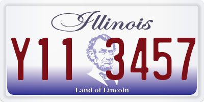 IL license plate Y113457
