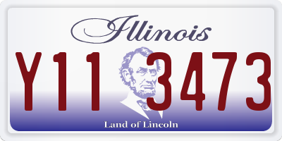 IL license plate Y113473
