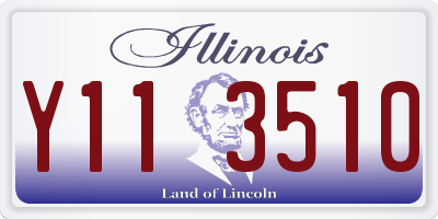 IL license plate Y113510