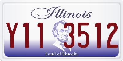 IL license plate Y113512