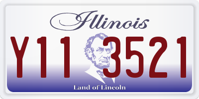 IL license plate Y113521