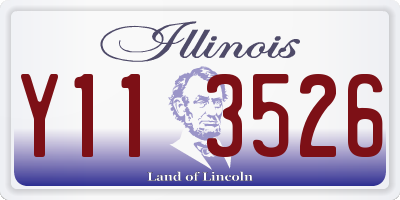 IL license plate Y113526