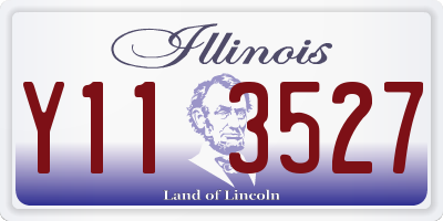 IL license plate Y113527