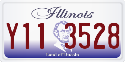 IL license plate Y113528