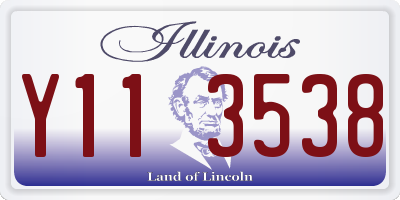IL license plate Y113538