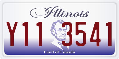 IL license plate Y113541