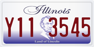 IL license plate Y113545