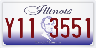IL license plate Y113551