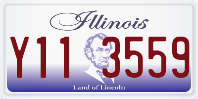 IL license plate Y113559