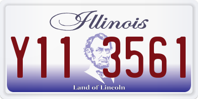 IL license plate Y113561