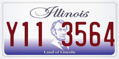 IL license plate Y113564