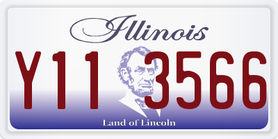 IL license plate Y113566