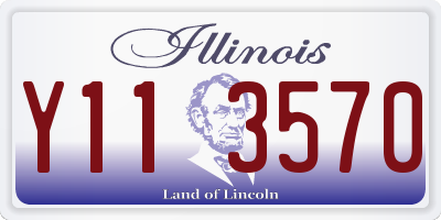 IL license plate Y113570