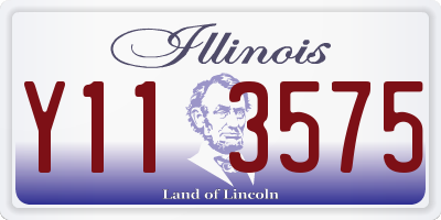 IL license plate Y113575