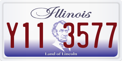 IL license plate Y113577