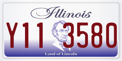 IL license plate Y113580