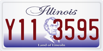 IL license plate Y113595