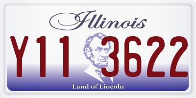 IL license plate Y113622