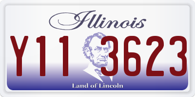 IL license plate Y113623