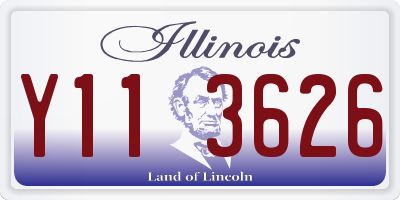 IL license plate Y113626